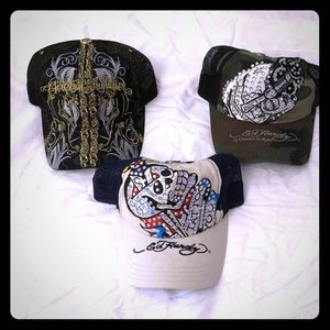 Ed Hardy Set of 3 Hats